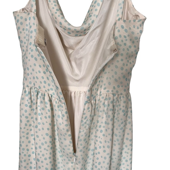 Fiandaca Vintage Polka Dot 100% Silk Dress - Picture 13 of 16